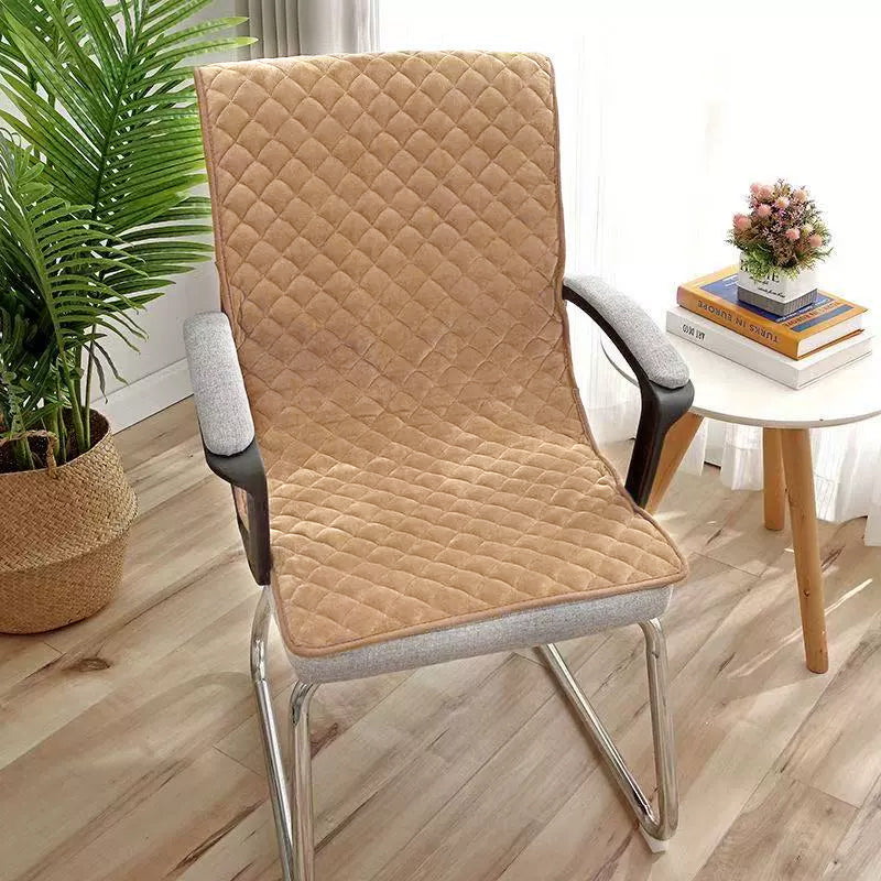 Heated Seat Cushion, 220V Electric Mat, Office Chair Warmer, Smart Timer, Integrated Backrest