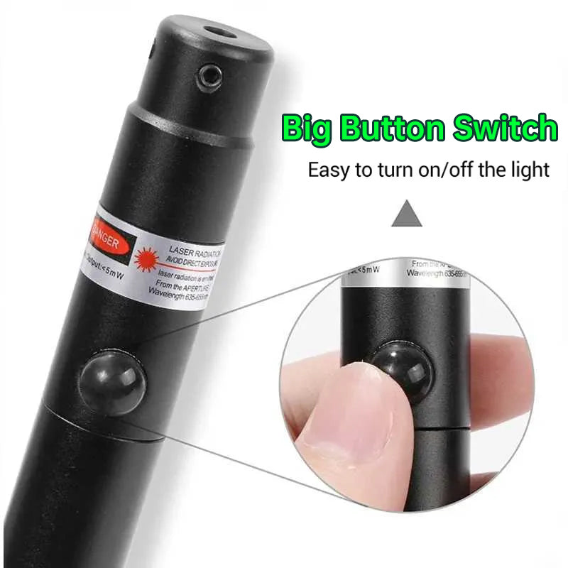 .177-.50 caliber rifle red/green tactical barrel sight kit, button-switch laser pointer, for Airsoft/hunting