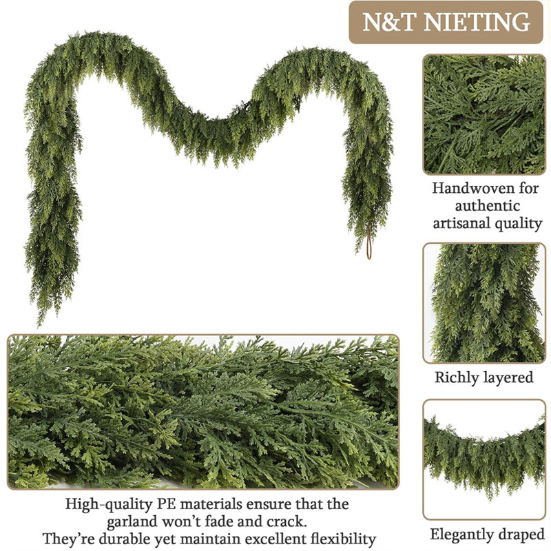 275cm Artificial Cypress Wreath - Home/Outdoor Party Decor