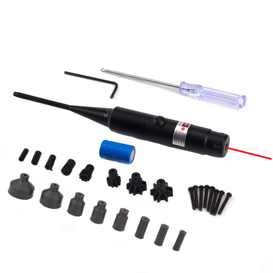 .177-.50 caliber rifle red/green tactical barrel sight kit, button-switch laser pointer, for Airsoft/hunting